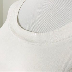 Style&co | Long sleeve top | 1X | White | Sequin detail at neckline